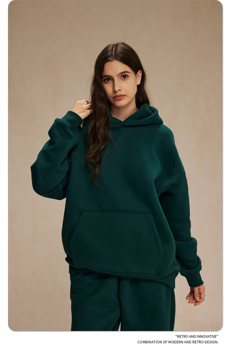 ZODF Fleece Basic Oversized 400gsm Pullovers HY0929