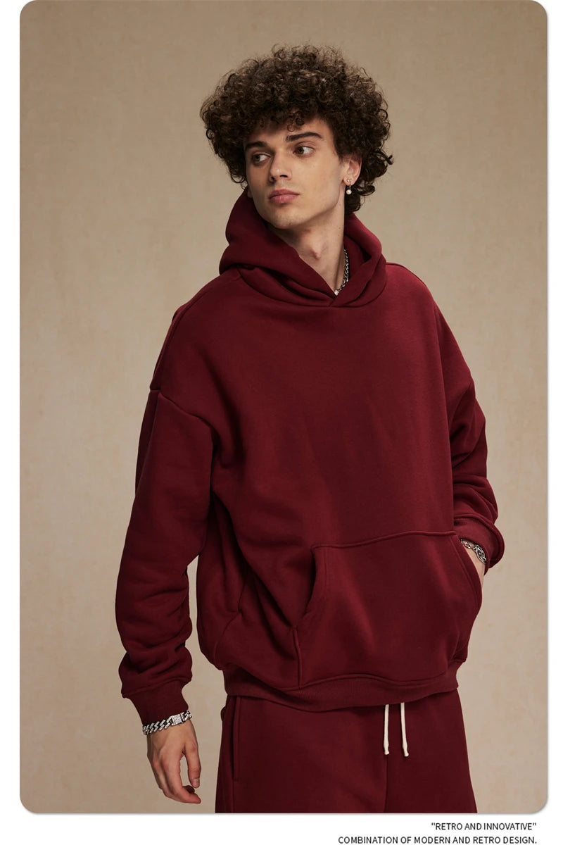 ZODF Fleece Basic Oversized 400gsm Pullovers HY0929