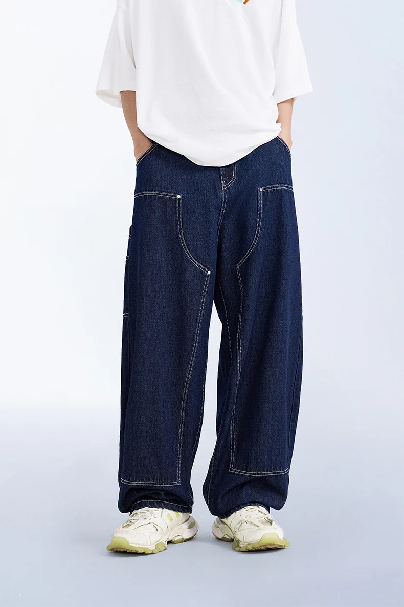 INFLATION Classic Stitching Jeans