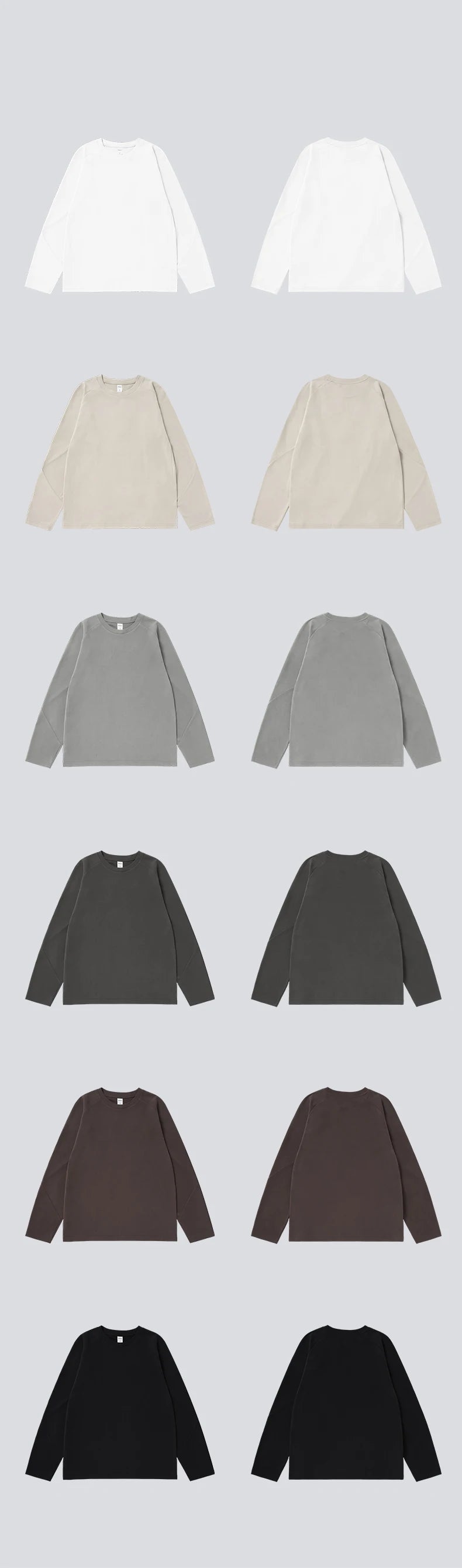 INFLATION Double-Sided Fleece Long-sleeved T-Shirt