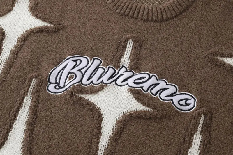 Knitted Ripped Holes Jumpers Streetwear Sweater