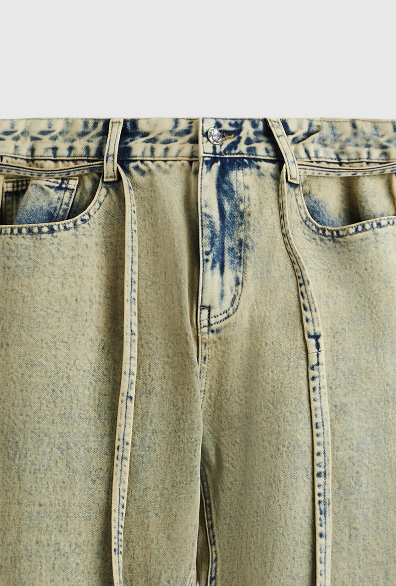 INFLATION Wasteland Style Washed Distressed Jeans