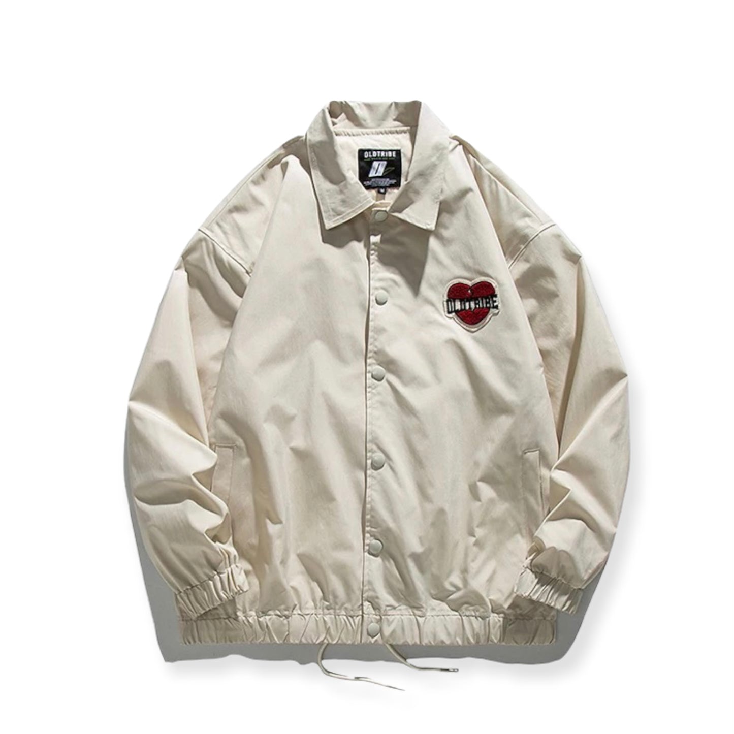 Old tribe heart embroid coach jacket