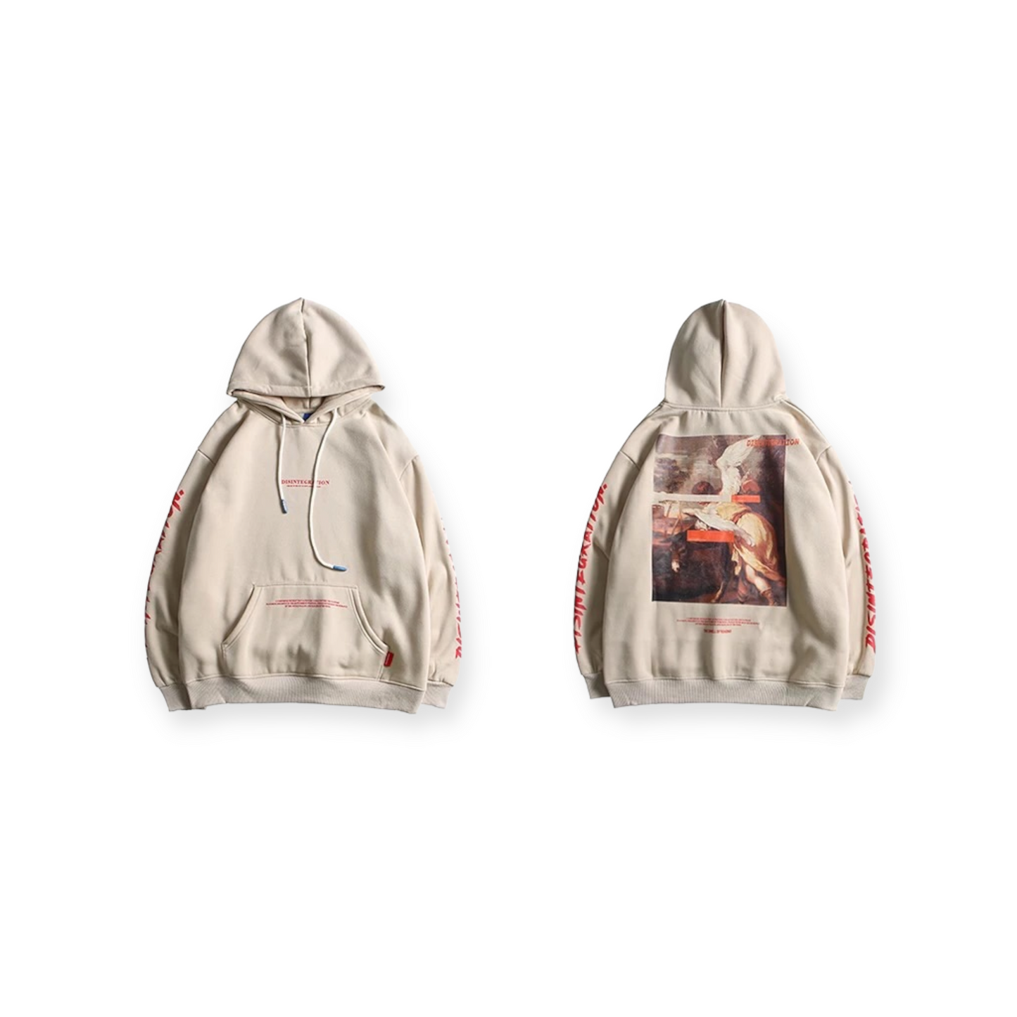 Tiny Spark Retro Painting Print unisex Hooded Pullover