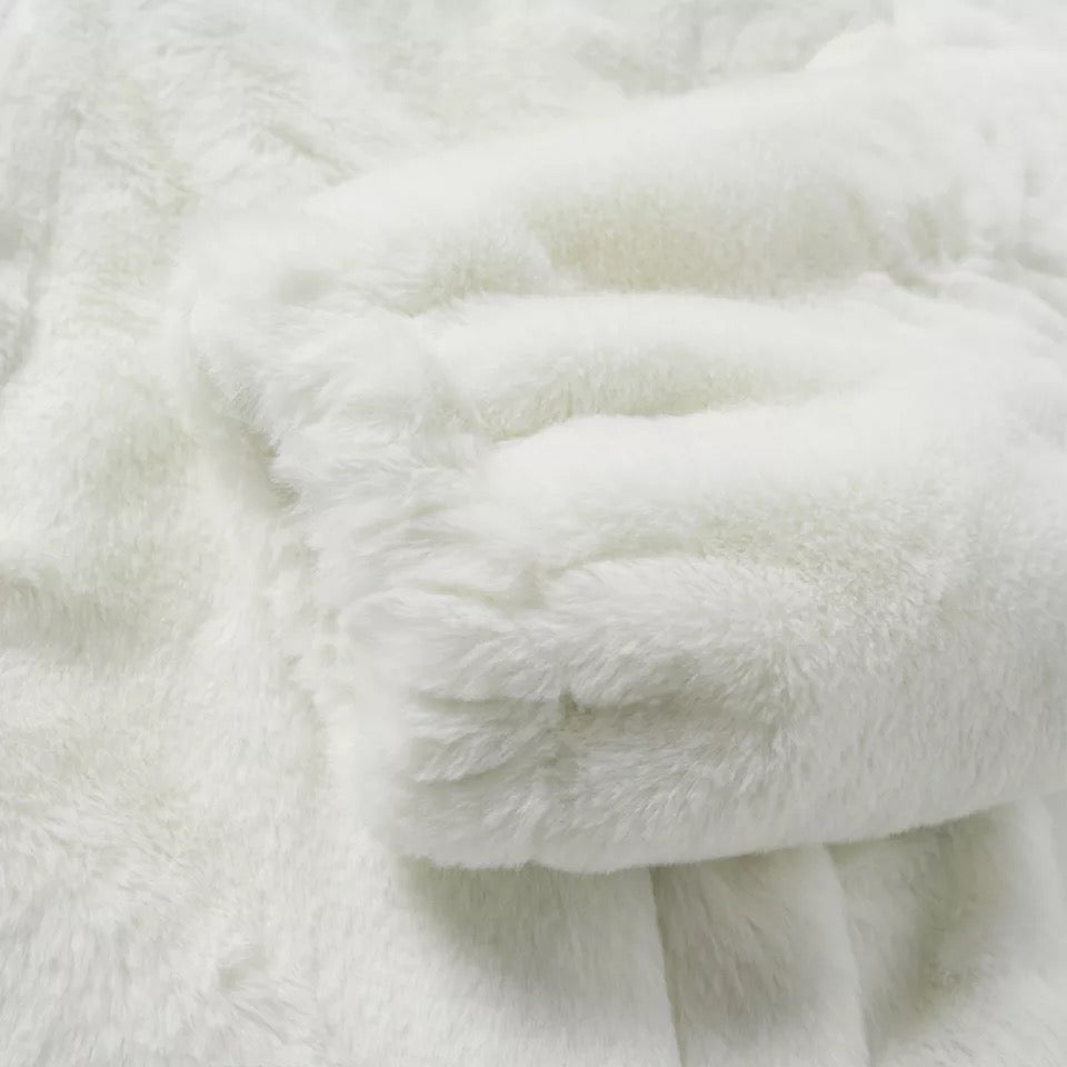 Aolamegs PU Rabbit Fur Jacket